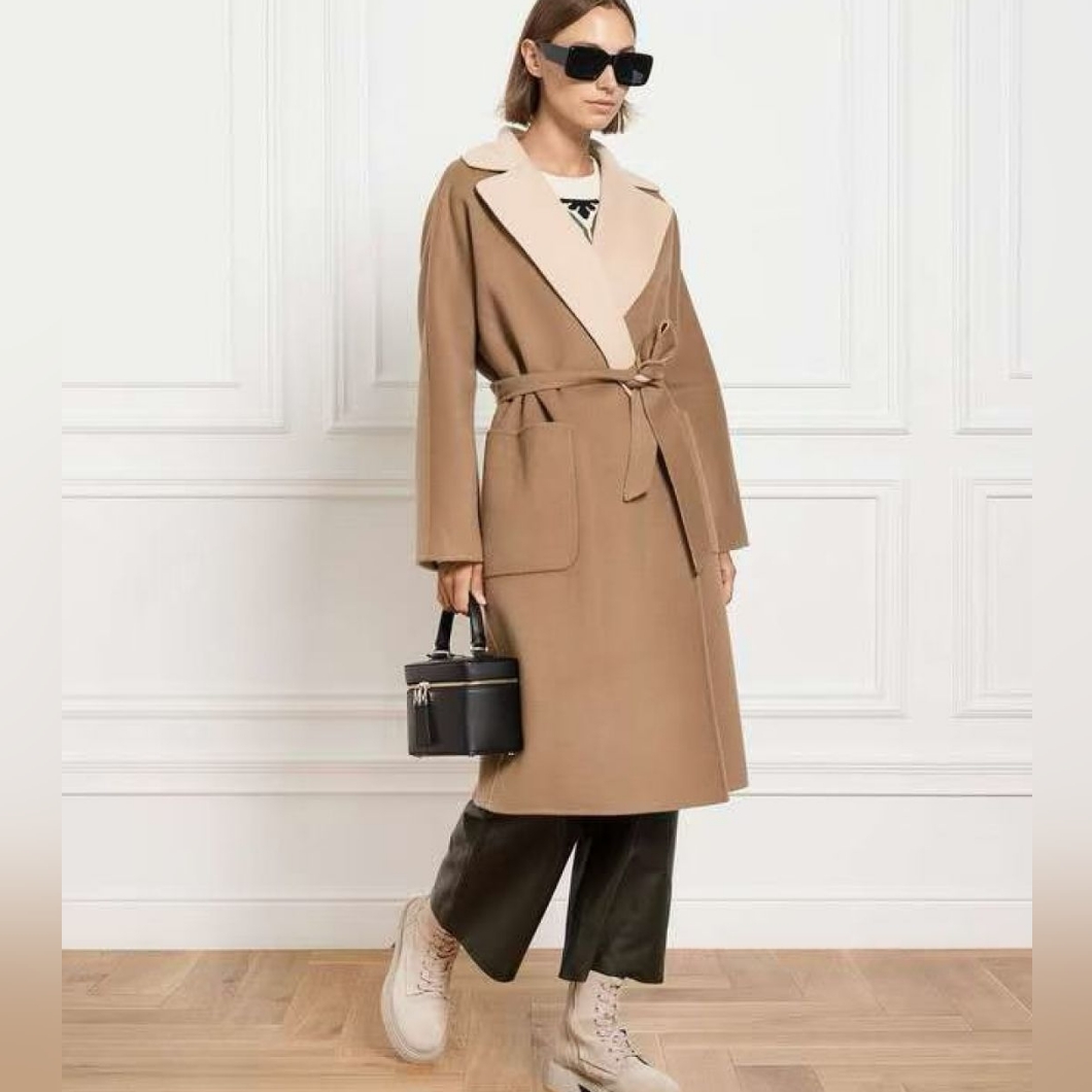 Weekend Max Mara Rail Belted Wool Coat